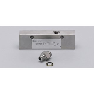 Ifm Electronic ADAPTBLOCK D10 G1/4 Adapterblock D10 / G ¼ für Strömungssensoren Typ SID, SF5 Optimiert für folgende