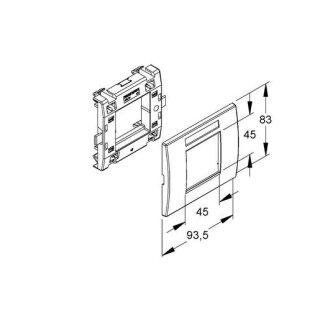 KESL-1.3 RW Geräteeinbausystem, Leerdose,...