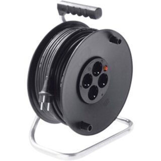 BACHMANN 395181 Kabeltrommel 4-fach mit Thermoschutz