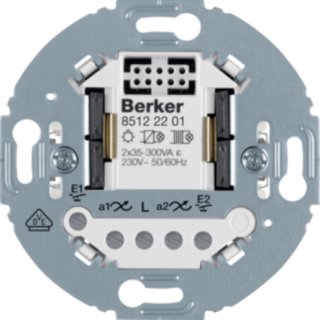 Berker 85122201 Universal-Schalteinsatz 2f 2-Draht rund