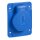 Schneider Electric PKS62B Schukosteckdose, blau, 2p+E, 10/16A, 250 V, für DE, IP54, 65x85mm