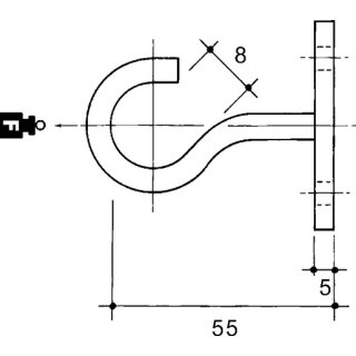 Niedax HW50 E-KLIPS, Wandhaken, Stahl, feuerverzinkt DIN...