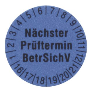 Beha-Amprobe 1238B 1238B Prüfetiketten Ø 15 mm (250 St.) - blau