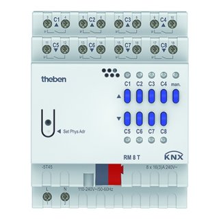 Theben RM 8 T KNX KNX Schalt-/Jalousieaktor 4/8-fach