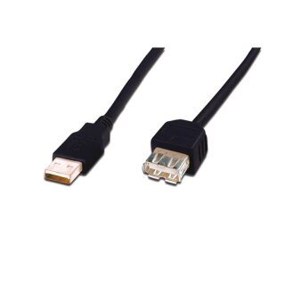 ASSMANN AK-300202-050-S USB 2.0 Verlängerungskabel,...