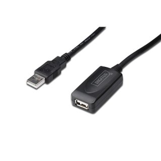Assmann DA-73103 USB 2.0 Repeater Kabel USB A male / A female Länge 25m