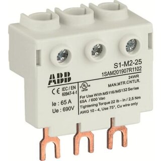 ABB S1-M2-25 S1-M2-25 3-Phasen-Einspeiseblock Hoch,...
