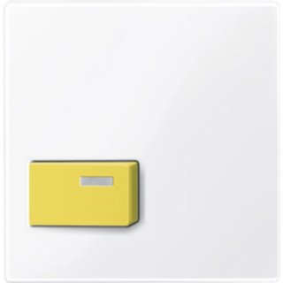 Merten 451625 Zentralplatte für Abstelltaster, gelb,...