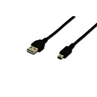 ASSMANN AK-300130-018-S USB 2.0 Anschlusskabel, Typ A -...