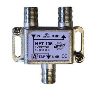 Astro HFT 106 Abzweiger 1-fach 6,5 dB, 5 - 1200 MHz