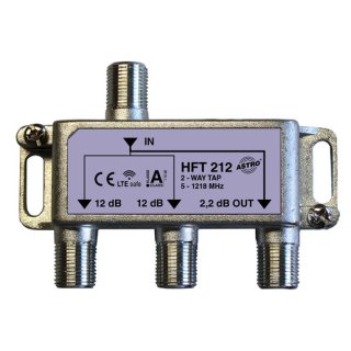 Astro HFT 212 Abzweiger 2-fach 12,5 dB, 5 - 1200 MHz