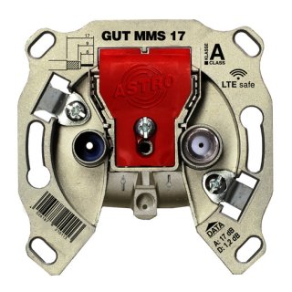 Astro GUT MMS 17 2-Loch BK-Modem-Durchgangsdose,...