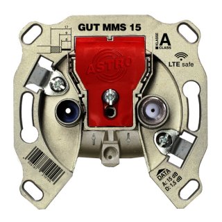 Astro GUT MMS 15 2-Loch BK-Modem-Durchgangsdose,...