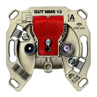Astro GUT MMS 13 2-Loch BK-Modem-Durchgangsdose,...