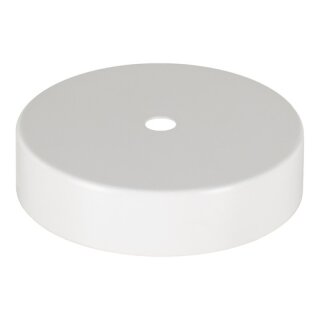 Bailey 139703 Ceiling Cup Metal White + White Cord Grip