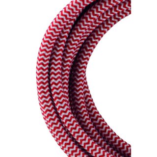 Bailey 139686 Textile Cable 2C Red/White 3m