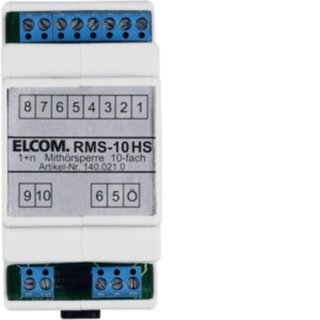 Elcom 1400210 RMS-10HS Mithörsperre 10 TLN REG 1+n