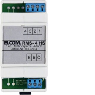 Elcom 1400204 RMS-4HS Mithörsperre 4 TLN REG 1+n