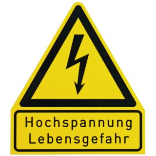 DEHN WHS HS LG WuH-Schild  Hochspannung - Lebensgefahr...