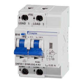 Doepke DAFDD 1 B16/0,03/2-A KV Doepke Brandschutzschalter...