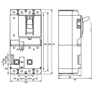 Doepke DFL8 200-4/X-A Doepke Leistungsschalter mit FI 4p,...