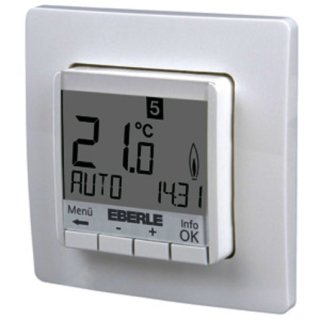 Eberle & Co. FIT 3 R / weiß UP-Uhrenthermostat...