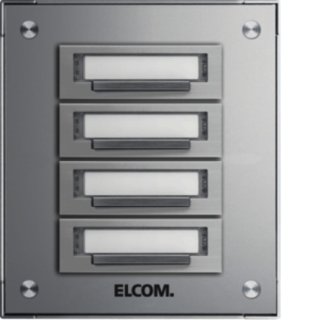 Elcom 5704210 KAP-4/1 Klingelplatte 4/1 AP STABILA