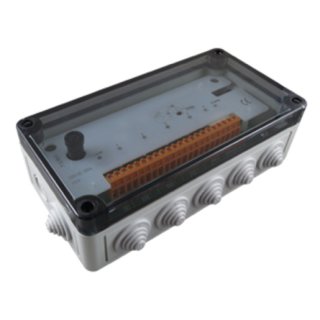Eldat RCH01E5005-01-29K Funksteuerung für Heizkreisverteiler, Easywave 868,3 MHz, für 5 Thermostate und 1 Umwälzpumpe, 230 VAC