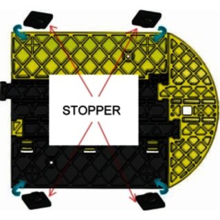 ELSPRO KB3X35S Kabelbrücken-Stopper-Set für Typ: KB3X35