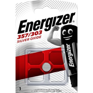 Energizer 357/303 Spezialbatterie / Uhren-Batterie - große Karte 357/303 1 Stück