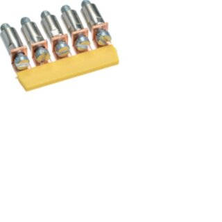 Hager KWJ02B5 Isolierter Querverbinder 2,5mm², 5-fach