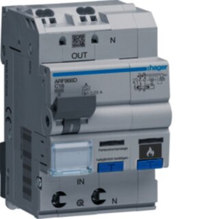 Hager ARF966D AFDD mit FI-LS 1P+N 6kA C-16A 30mA A 3M