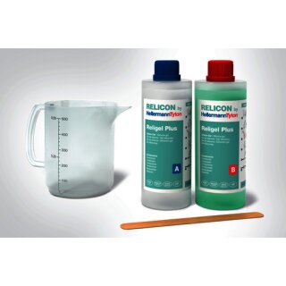 HellermannTyton Religel Plus 500-SIG-CL/GN (500) Religel Plus (0,25+0,25 Liter) - 2-Komponenten-Silikongel 500 ml -