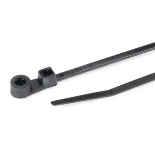 HellermannTyton T18MR-PA66-BK (100) Befestigungsbinder...