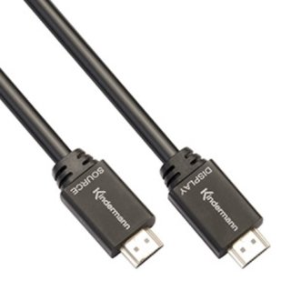 Kindermann 5809003025 High-Speed-HDMI-Kabel mit Ethernet...