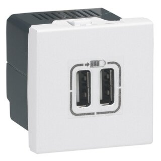 LEGRAND-BTICINO 077594 Mosaic USB-Lademodul 2-fach Farbe:...