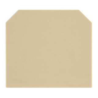 Weidmüller AP SAK4-10 Abschlussplatte (Klemmen), 40 mm x 1.5 mm, beige