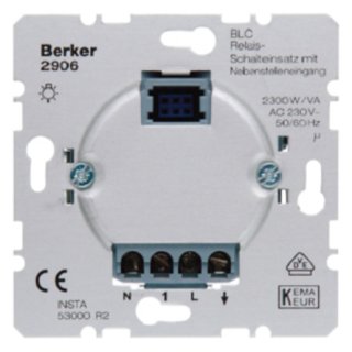 Berker 2906 BLC Relais-Schalteinsatz Hauselektroni