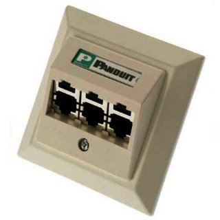 Panduit CS3P6TGAWY Mini-Com-Zentralplattenkit,...