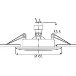 ETG 1011 GOLD-MATT NV-Einbaustrahler schwenkbar, GX5.3,...