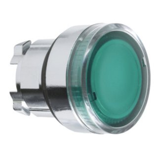 Schneider Electric ZB4BW333 Frontelement für Leuchtdrucktaster ZB4, tastend, grün, Ø 22 mm