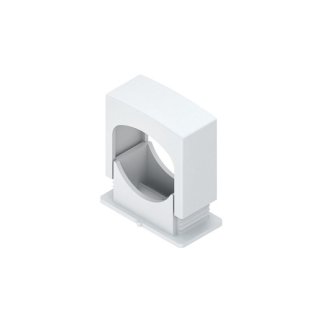 Niedax D 6/16 ISO-D-Schelle, für Leitungs-Ø 6-16 mm, Länge 28 mm, Kunststoff, Polystyrol