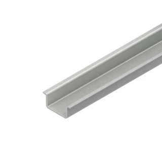 Niedax 2934/2 GO Tragschiene, Hut-Profil, 35x15x2000 mm, ungelocht, Stahl, galvanisch verzinkt DIN EN ISO 2081, dickschichtpassiviert