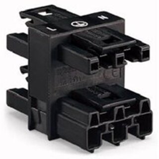 WAGO 770-607 3-fach-Verteiler;3-polig;Kod. A;schwarz