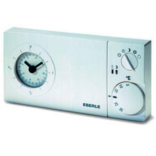 Eberle & Co. easy 3 ft Uhrenthermostat als Fussbodenregler 10-50C, AC 230V, 1Wechsler, potential frei, 16 A