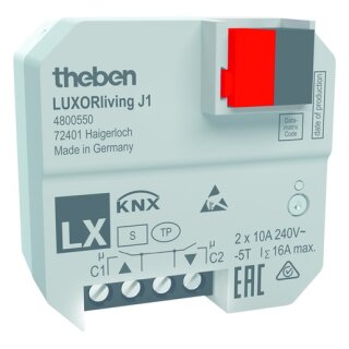Theben LUXORliving J1 LUXORliving UP-Jalousieaktor, 1 Kanal