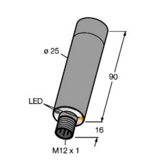 Turck M25URBQ8 Ultraschallsensor, Empfänger