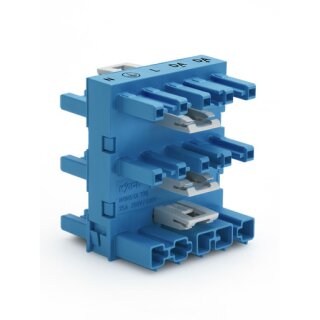 WAGO 770-1947 5-fach-Verteiler;5-polig;Kod. I;blau