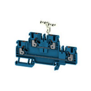 Weidmüller A2T 2.5 SNAPMARK BL Mehrstock-Reihenklemme, PUSH IN, 2.5 mm², 800 V, 24 A, blau