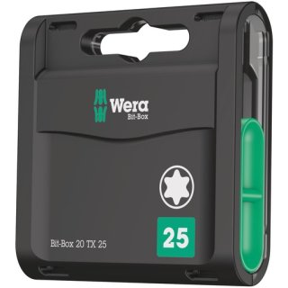 Wera 5057773001 Bit-Sortiment, Bit-Box 20 TX 25, 20-teilig